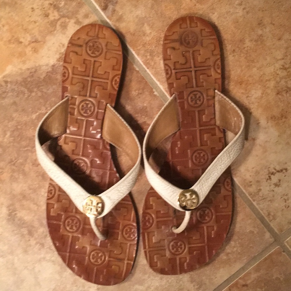 Tory Burch White Thora Sandals